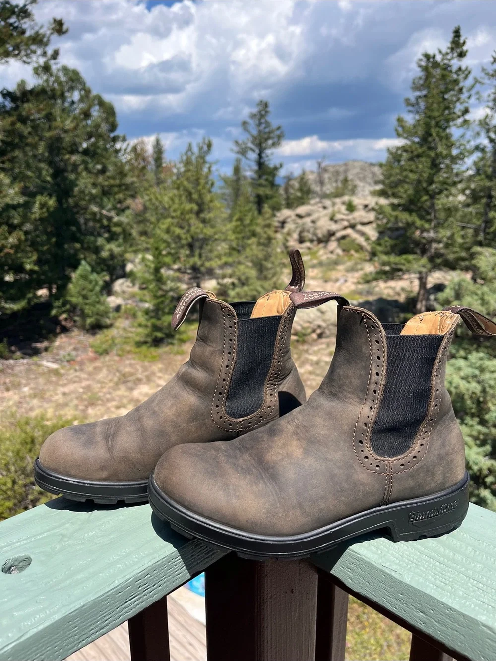 Blundstone Women's Originals #1351 High Top Boots in Rustic Brown Sz AU4 USW7